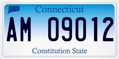 CT license plate AM09012