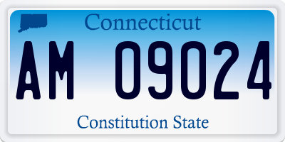 CT license plate AM09024