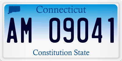 CT license plate AM09041