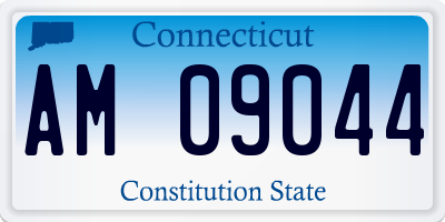 CT license plate AM09044