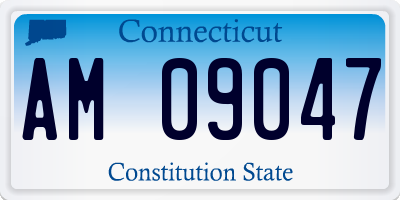 CT license plate AM09047