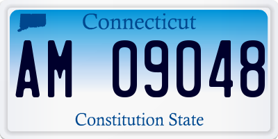 CT license plate AM09048