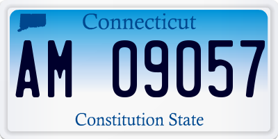 CT license plate AM09057