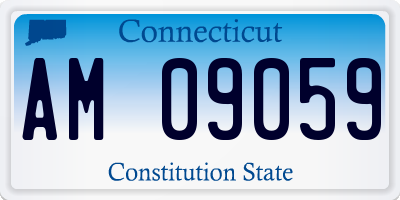CT license plate AM09059