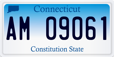 CT license plate AM09061