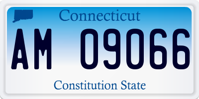 CT license plate AM09066