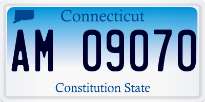 CT license plate AM09070