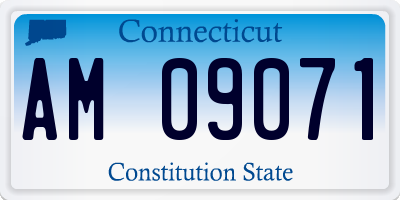 CT license plate AM09071