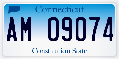 CT license plate AM09074