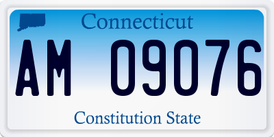 CT license plate AM09076