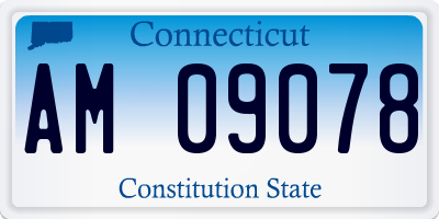 CT license plate AM09078