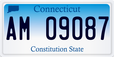 CT license plate AM09087