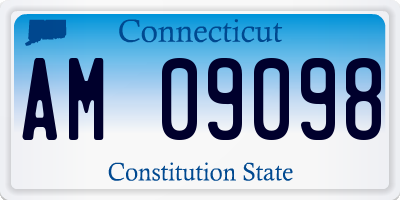 CT license plate AM09098
