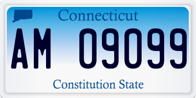 CT license plate AM09099