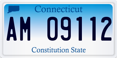 CT license plate AM09112