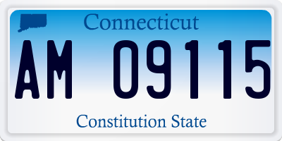CT license plate AM09115