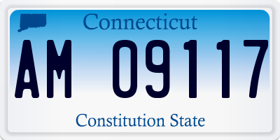CT license plate AM09117
