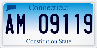 CT license plate AM09119