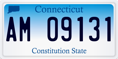 CT license plate AM09131