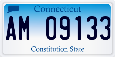 CT license plate AM09133