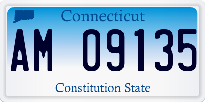 CT license plate AM09135
