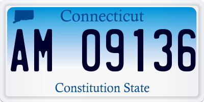 CT license plate AM09136