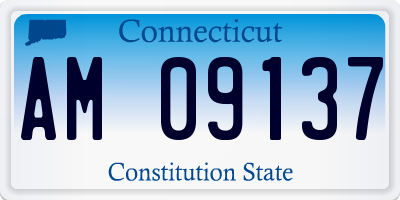 CT license plate AM09137
