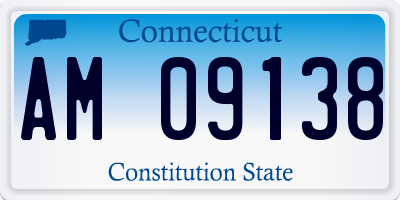CT license plate AM09138