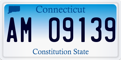 CT license plate AM09139