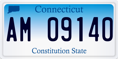 CT license plate AM09140