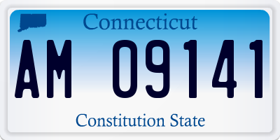 CT license plate AM09141
