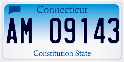 CT license plate AM09143