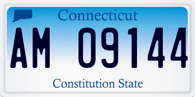 CT license plate AM09144