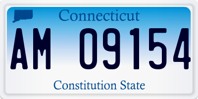 CT license plate AM09154