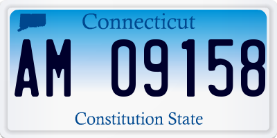 CT license plate AM09158