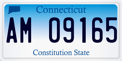 CT license plate AM09165