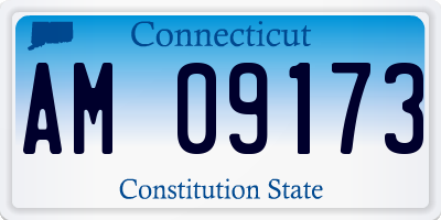 CT license plate AM09173