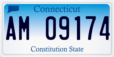 CT license plate AM09174