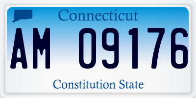 CT license plate AM09176
