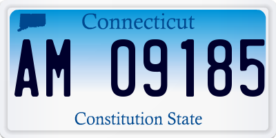 CT license plate AM09185