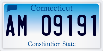 CT license plate AM09191