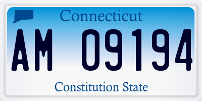 CT license plate AM09194