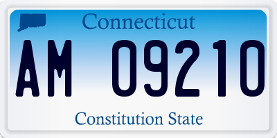 CT license plate AM09210
