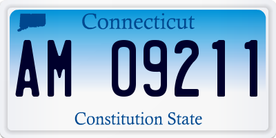 CT license plate AM09211