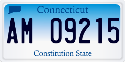 CT license plate AM09215