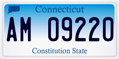 CT license plate AM09220