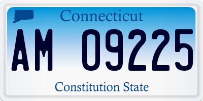 CT license plate AM09225
