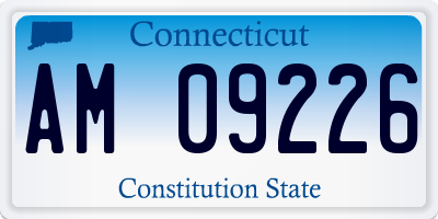 CT license plate AM09226