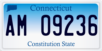 CT license plate AM09236