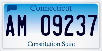CT license plate AM09237
